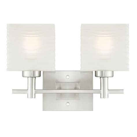 Westinghouse Alexander 2-Light Brushed Nickel Wall Mount Bath Light ...