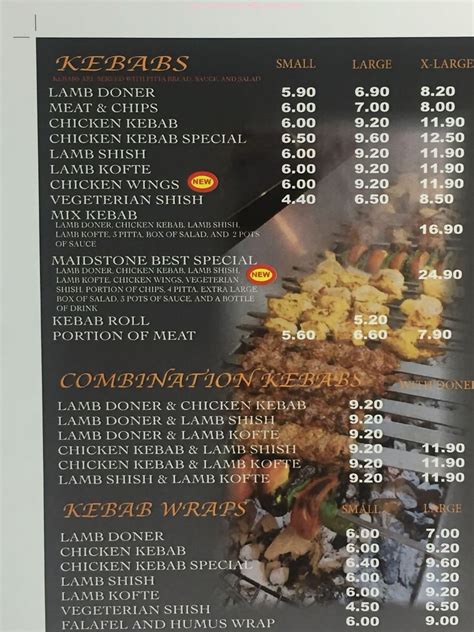 Online Menu of Maidstone Best Kebab Restaurant, Maidstone, United ...