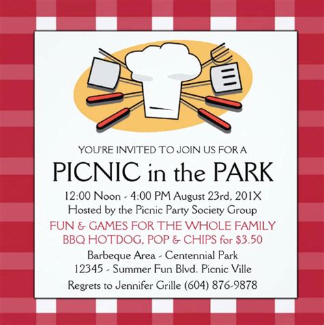 Picnic Invitation - 15+ Examples, Illustrator, Word, Pages, Photoshop ...