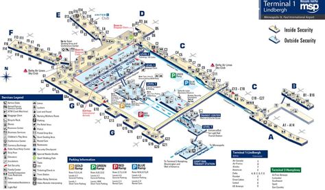 Minneapolis–Saint Paul International Airport in 2022 | Airport map ...