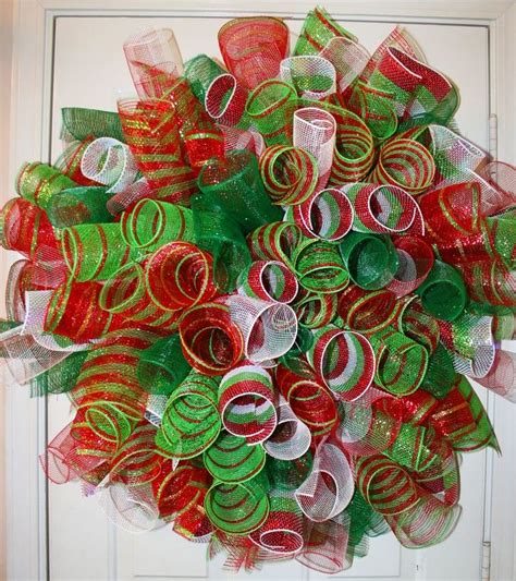 mesh wreaths | Christmas Deco Poly Mesh Spiral Wreath by ...