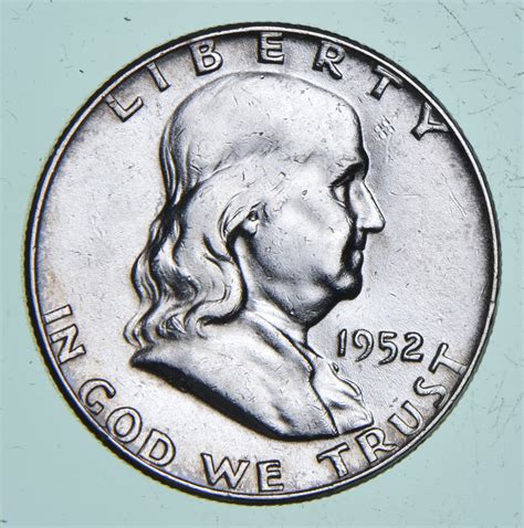 Higher Grade - 1952 - RARE Franklin Half Dollar 90% SIlver Coin ...