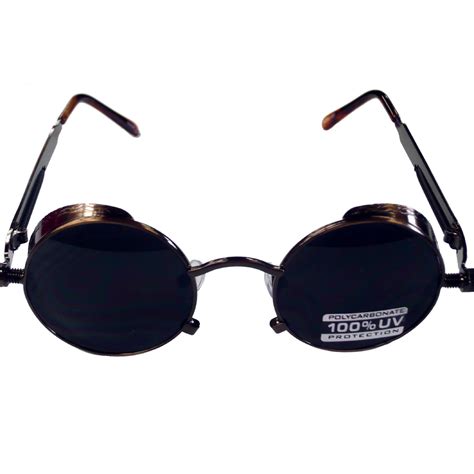 John Lennon Steampunked Glasses Goggles With Dark Lenses