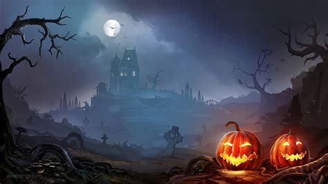 2048x1152 Horror Pumpkins Halloween 4k Wallpaper,2048x1152 Resolution ...