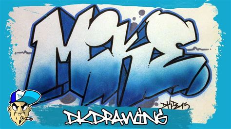 How to draw graffiti names - Mike #5 | Graffiti names, Graffiti, Copic ...