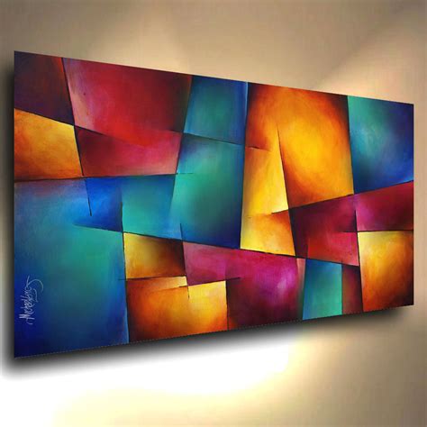 Modern Abstract Art CONTEMPORARY Giclee Canvas Print of a Michael Lang ...