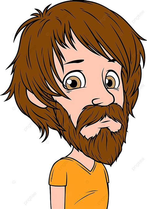 Cartoon Boy Character Portrait Vector Avatar Expression Male Hair ...