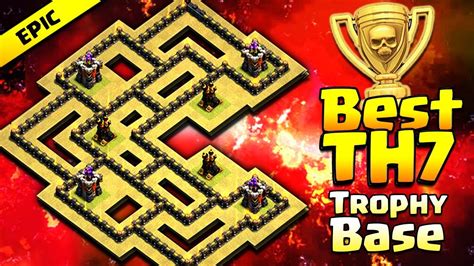 Best TH7 Trophy Base | New Best TH7 Trophy Base Design 2017 | Clash of ...