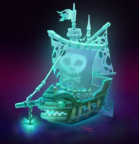 ArtStation - The Flying Dutchman ghost ship