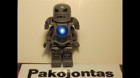 LEGO FIT IRON MAN "MARK 1" custom light up by Pakojontas. - YouTube