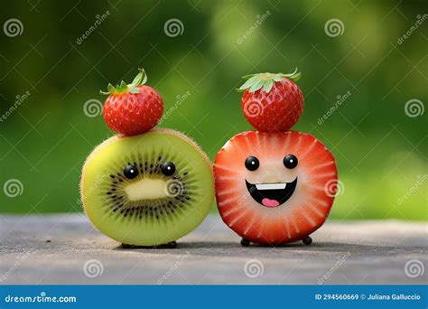 Funny faces fruits stock illustration. Illustration of vegetable ...