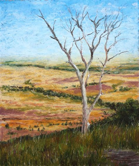 Oil Pastel Landscape – Lone Tree | Oil pastel landscape, Pastel ...