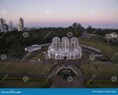 Aerial View Botanical Garden, Curitiba, Brazil. July, 2017. Editorial ...