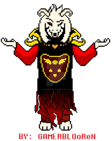 GAMERBLOoReN's Style Underfell God Asriel Sprite by GAMERBLOoReN on ...