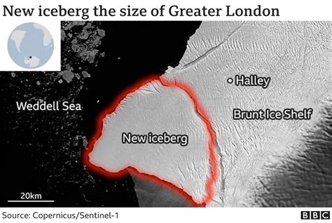 Antarctic: Giant iceberg breaks away in front of UK station