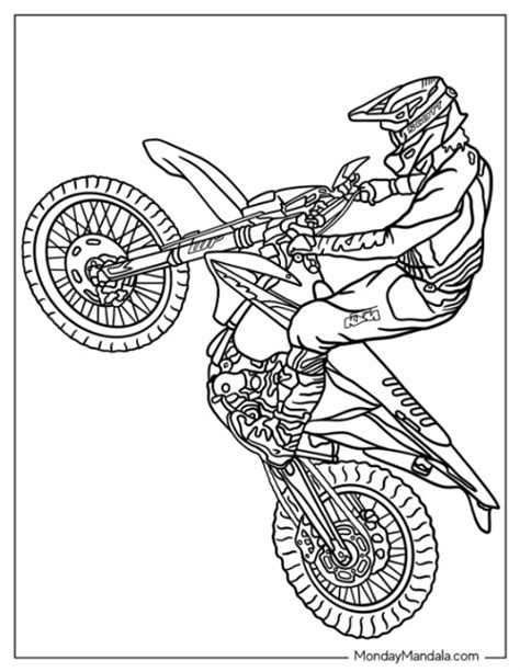 20 Dirt Bike Coloring Pages (Free PDF Printables)