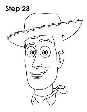 Toy Story Woody Face Drawing