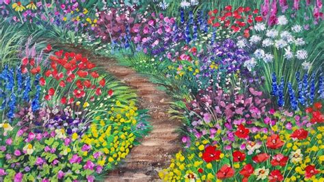 flower field painting tutorial - Trent Oden