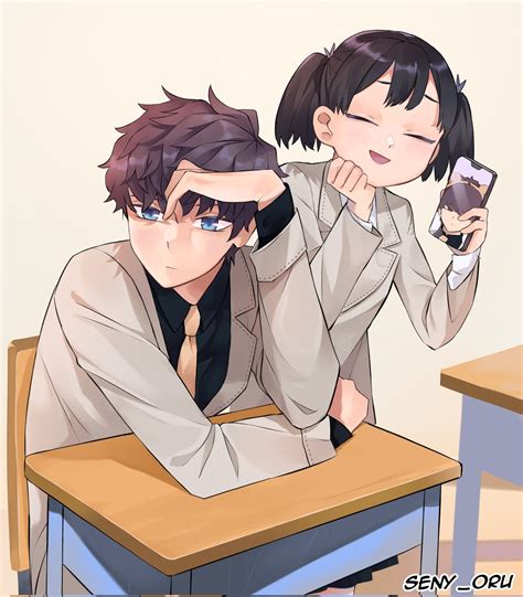 Hitomi and Shousuke by @seny_oru : r/Komi_san