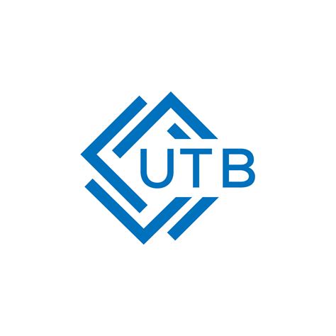 UTB technology letter logo design on white background. UTB creative ...