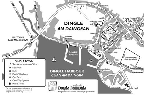 Dingle Town Map - Dingle Town Ireland • mappery