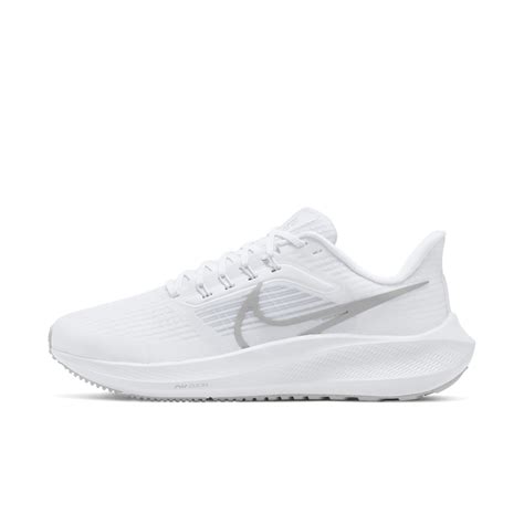 Nike Air Zoom Pegasus 39 Women White/metallic Silver-pure Pla | Le ...