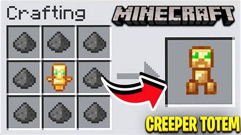 Minecraft but there are Custom Totems || Creeper Totem || Minecraft ...