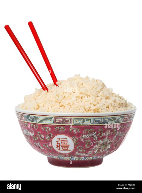 Chinese Bowl with Rice and Chopsticks Stock Photo: 9245370 - Alamy