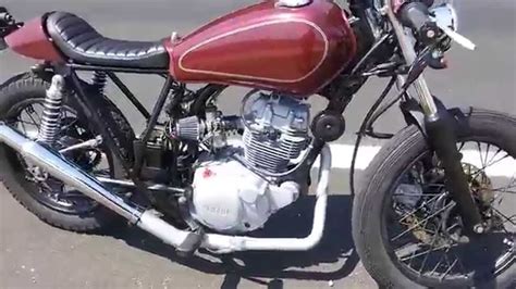 YAMAHA SR 125 CAFE RACER LOUD PIPE - YouTube