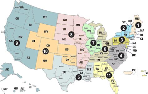 Us District Court Map – Map Of The Usa With State Names