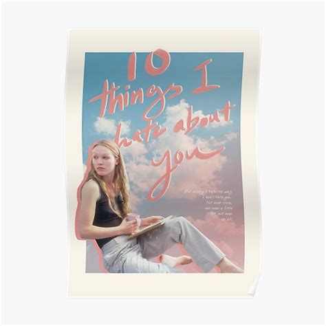 "10 things I hate about you alternative poster " Poster for Sale by ...