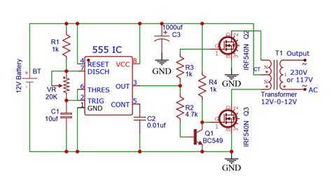 Simple Mosfet Inverter Circuit Diagram - Wiring Diagram