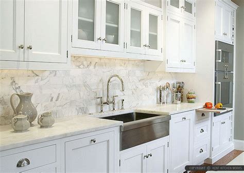 Calacatta Tile Backsplash Removing Countertop Kitchen Gold Subway Marble | Selfbacksplashbtowner