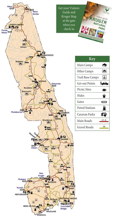 Kruger National Park Map - Kruger National Park South Africa • mappery ...