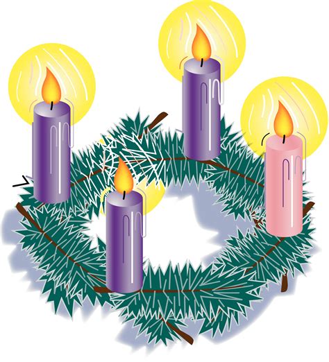 Advent wreath clipart - Clipground