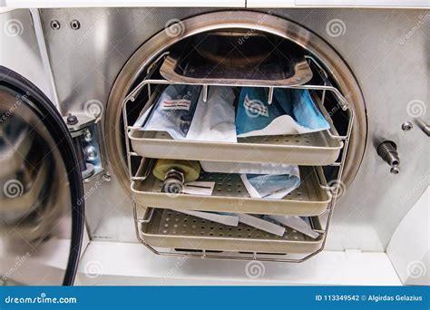 Dental Autoclave with Dentistâ€™s Tools in a Clinic Stock Photo - Image ...