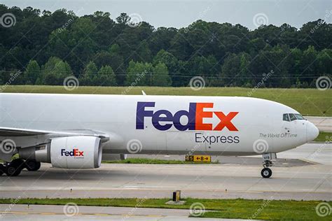 FedEx cargo plane. editorial stock photo. Image of airplane - 276738523