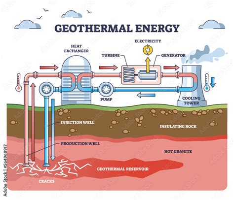 Geothermal Power Diagram