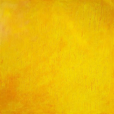 Falling star - yellow abstract painting - Ivana Olbricht