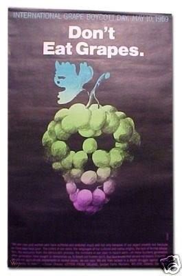 1969 CESAR CHAVEZ GRAPE BOYCOTT DAY Poster - UNOPENED! | #40841868