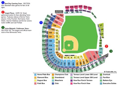 Twins Game Seating Chart