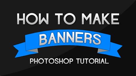 How to make Banners and Ribbons (Adobe Photoshop) - YouTube