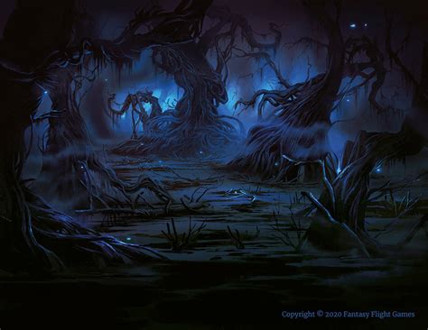 Arkham Horror Card - Subterranean Swamp by Nele-Diel on DeviantArt