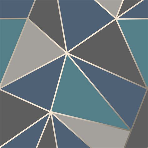 GEOMETRIC WALLPAPER MODERN DECOR TRIANGLES TRELLIS SILVER ROSE GOLD ...