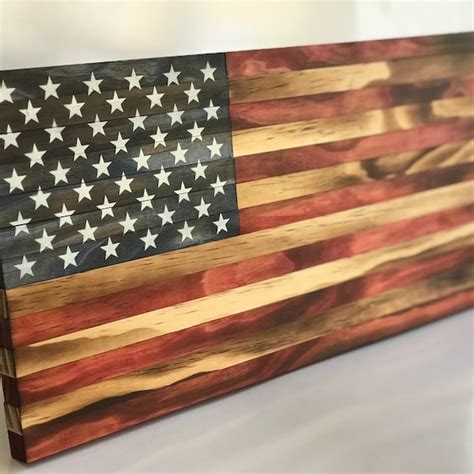 Wooden American Flag - Etsy