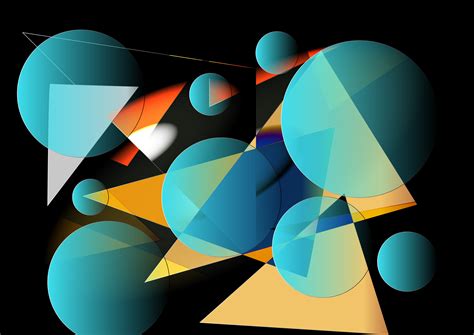 Multiple Geometry Blue Shapes Wallpaper, HD Abstract 4K Wallpapers ...