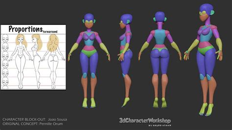 Block-Out Student Gallery | Zbrush character, 3d character, Character ...