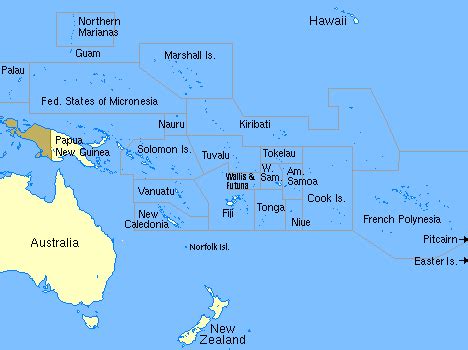 Map Of The Pacific Islands – Verjaardag Vrouw 2020