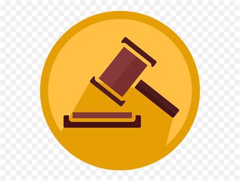 Gavel Clipart Emoji Gavel Emoji Transparent Free For - Law Rules Icon ...