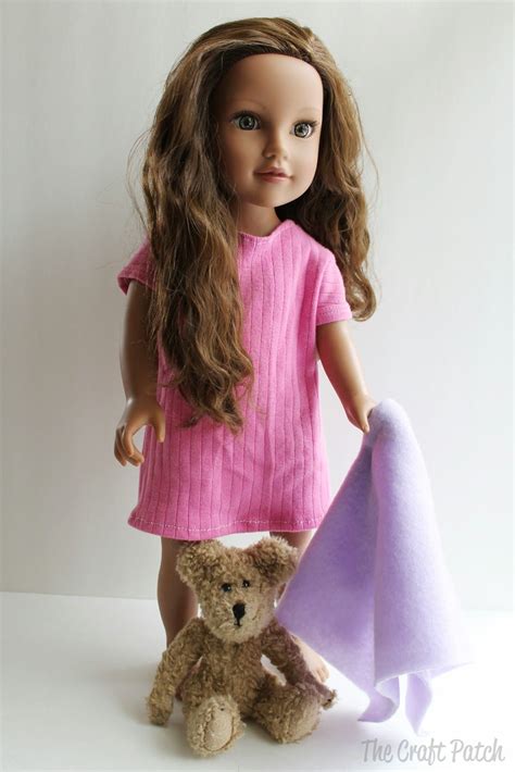 American Girl Doll Basic Knit Dress Pattern and Tutorial | American ...